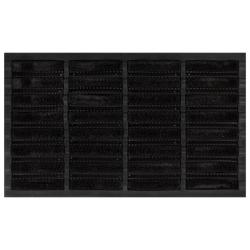 Paillasson rectangulaire 45x75 cm caoutchouc et fibre de coco alsavelo