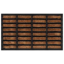 Paillasson rectangulaire 45x75 cm caoutchouc et fibre de coco alsavelo