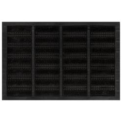 Paillasson rectangulaire 40x60 cm caoutchouc et fibre de coco alsavelo