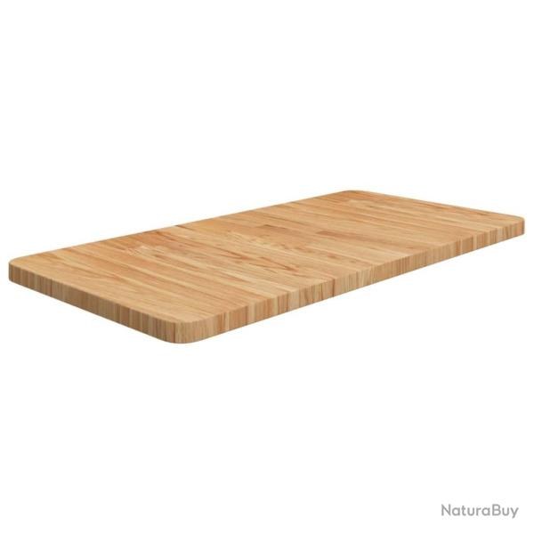 Comptoir de salle de bain Marron clair 80x40x2,5 cm Bois trait�