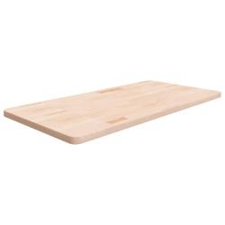 Comptoir de salle de bain 100x50x2,5 cm Bois massif non trait&eacute;