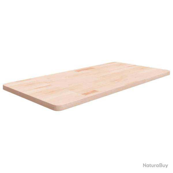 Comptoir de salle de bain 100x50x2,5 cm Bois massif non trait�