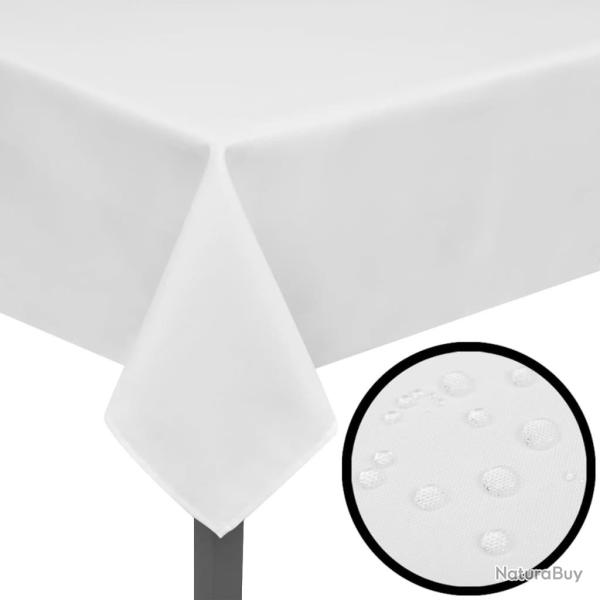 Nappes de table 5 pcs Blanc 190x130 cm alsavelo