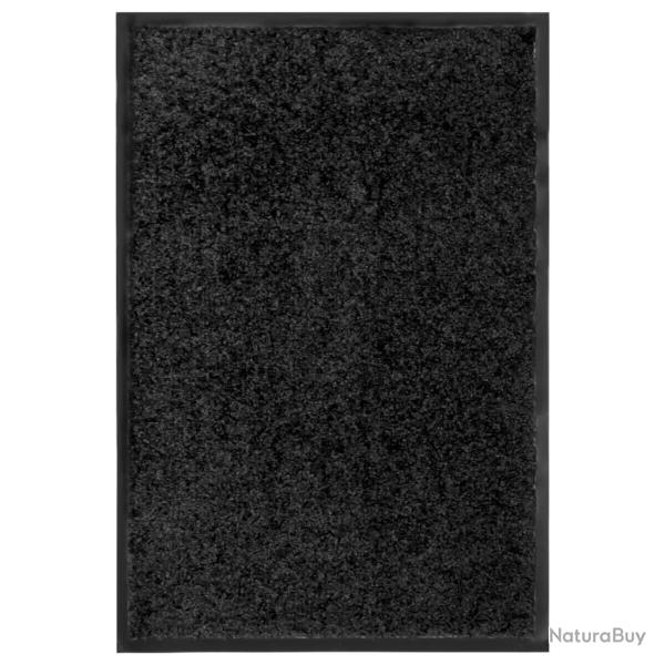 Paillasson lavable Noir 40x60 cm alsavelo