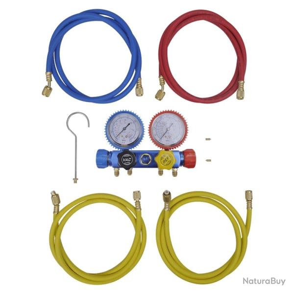 Set manifold 4 voies pour climatiseur