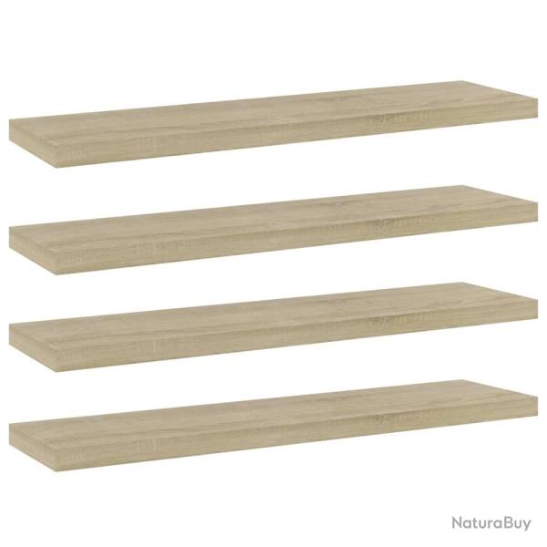 Panneau de biblioth�que 4 pcs ch�ne sonoma bois d'ing�nierie