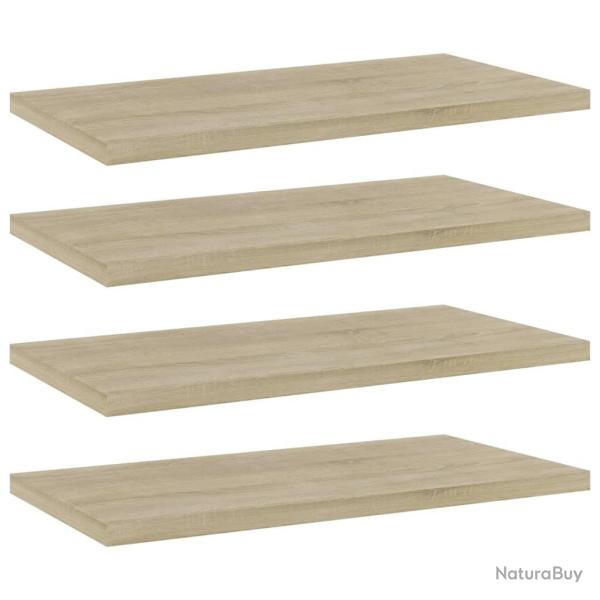 Panneau de biblioth�que 4 pcs ch�ne sonoma bois d'ing�nierie