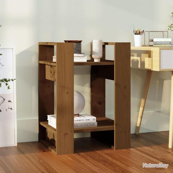 Biblioth�que/S�parateur de pi�ce Marron miel 41x35x57 cm Pin alsavelo