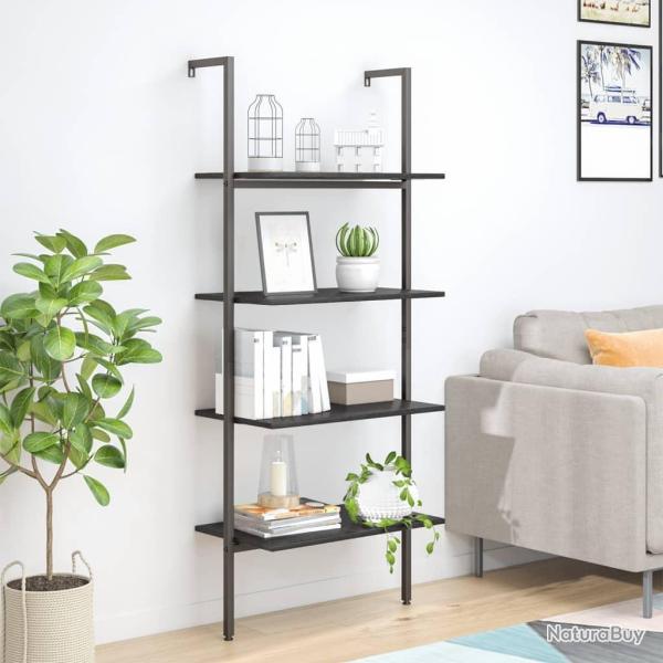 �tag�re inclin�e � 4 niveaux Noir 64x35x152,5 cm alsavelo