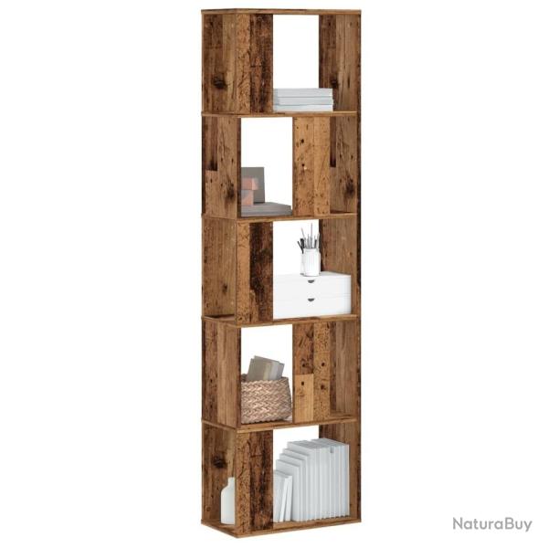 Biblioth�que 5 niveaux vieux bois bois d'ing�nierie alsavelo
