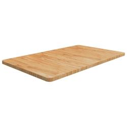 Comptoir de salle de bain Marron clair 100x60x2,5cm Bois trait&eacute;