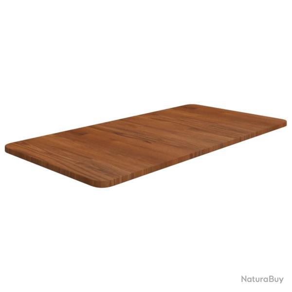 Comptoir de salle de bain Marron fonc� 80x40x1,5 cm Bois trait�