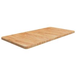 Comptoir de salle de bain Marron clair 100x50x2,5cm Bois trait&eacute;