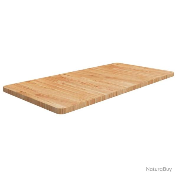 Comptoir de salle de bain Marron clair 100x50x2,5cm Bois trait�