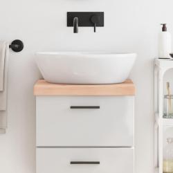Comptoir de salle de bain 40x40x(2-6) cm bois massif non trait&eacute;