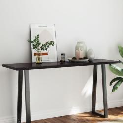 Dessus de table bois massif trait&eacute; bordure assortie alsavelo