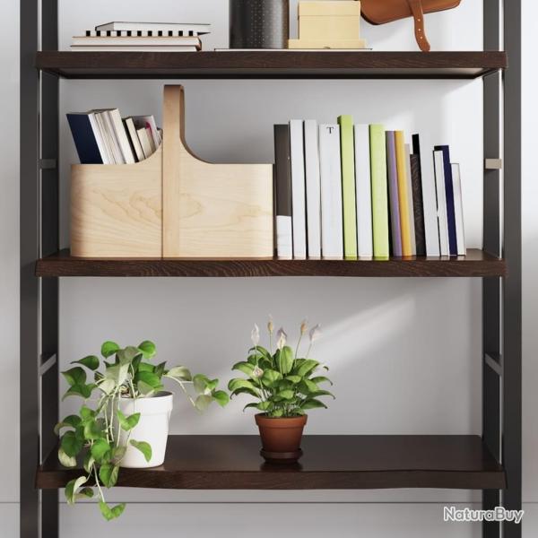 �tag�re murale marron fonc� bois ch�ne massif trait�