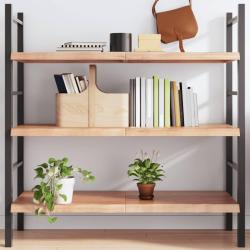 &Eacute;tag&egrave;re murale marron clair bois ch&ecirc;ne massif trait&eacute; alsavelo