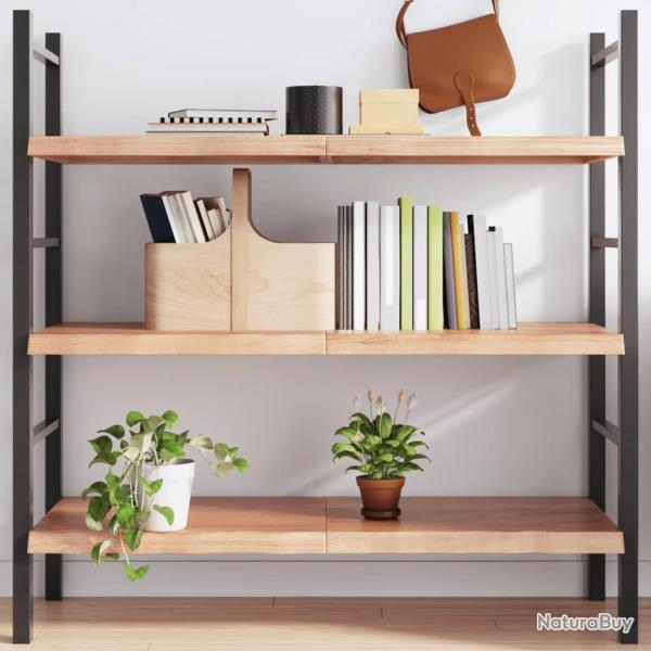 �tag�re murale marron clair bois ch�ne massif trait�