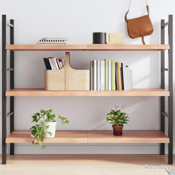 �tag�re murale marron clair bois ch�ne massif trait�