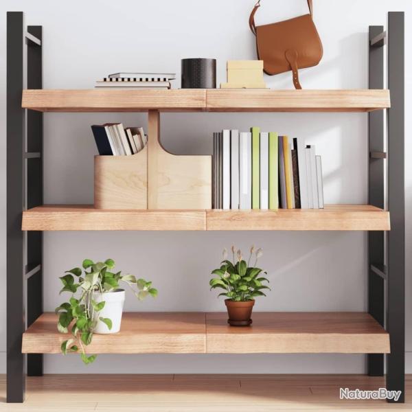 �tag�re murale marron clair bois ch�ne massif trait�