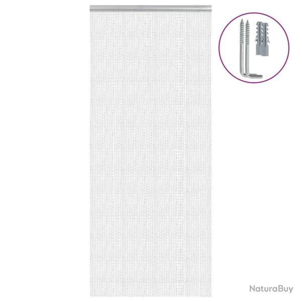 Moustiquaire de porte � cha�ne 90x212 cm aluminium