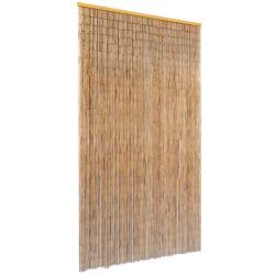 Rideau de porte contre insectes Bambou 100 x 200 cm alsavelo