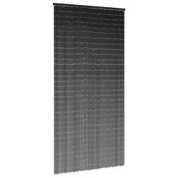 Rideau anti-insectes gris fonc&eacute; 100x220 cm bambou alsavelo