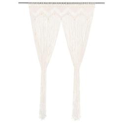 Rideau en macram&eacute; 140x240 cm Coton alsavelo