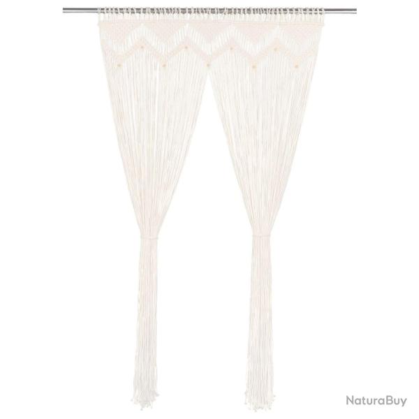 Rideau en macram� 140x240 cm Coton