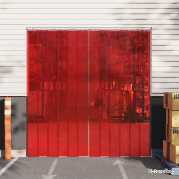 Rideau de porte rouge 200 mmx1,6 mm 25 m PVC