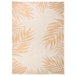 Tapis &agrave; tissage plat d'ext&eacute;rieur 200x280 cm Motif de feuille alsavelo