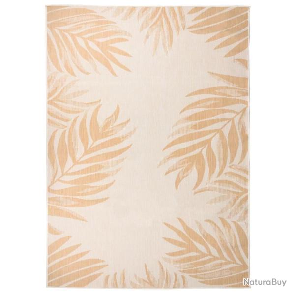 Tapis � tissage plat d'ext�rieur 200x280 cm Motif de feuille
