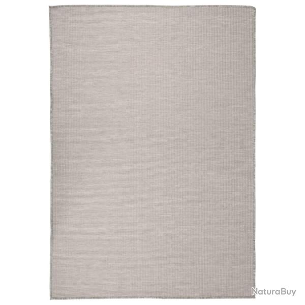 Tapis � tissage plat d'ext�rieur 160x230 cm Taupe