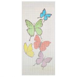 Rideau de porte contre insectes Bambou 90 x 200 cm alsavelo