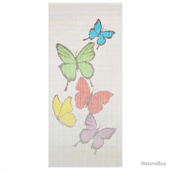 Rideau de porte contre insectes Bambou 90 x 200 cm