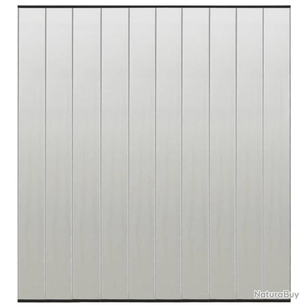 Moustiquaire de porte rideau en maille 10 pcs Noir 240x240 cm