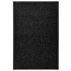 Paillasson lavable Noir 60x90 cm alsavelo