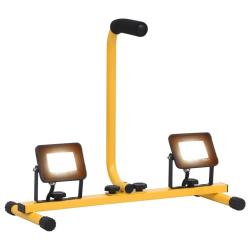 Projecteur &agrave; LED avec poign&eacute;e 2x10 W Blanc chaud alsavelo