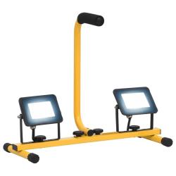 Projecteur &agrave; LED avec poign&eacute;e 2x20 W Blanc froid alsavelo