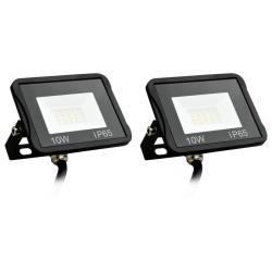 Projecteurs &agrave; LED 2 pcs 10 W Blanc froid alsavelo
