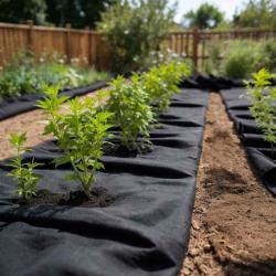 Membrane g&eacute;otextile noir 1 x 10 m fibre de polyester alsavelo