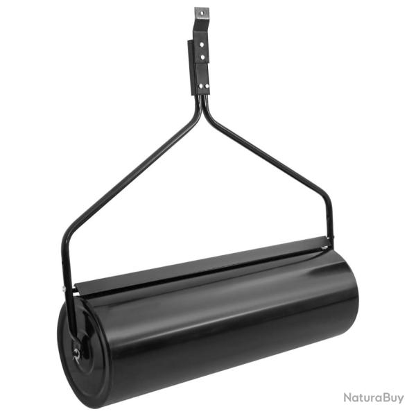 Rouleau � gazon de jardin noir 63 L fer