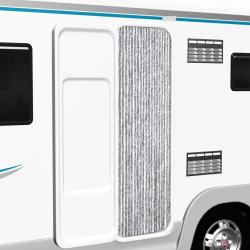 Moustiquaire Blanc et gris 56x185 cm Chenille alsavelo