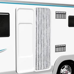 Moustiquaire Gris et blanc 56 x 185 cm Chenille alsavelo