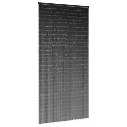 Rideau anti-insectes gris fonc&eacute; 100x200 cm bambou alsavelo