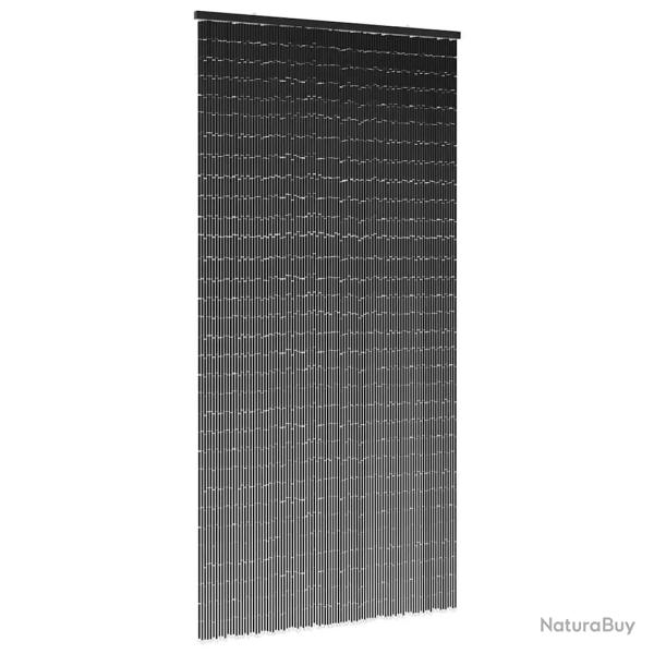 Rideau anti-insectes gris fonc� 100x200 cm bambou alsavelo