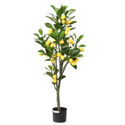Citronnier artificiel 136 feuilles 120 cm vert alsavelo