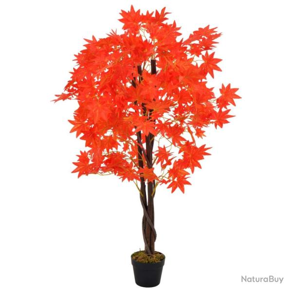 Plante artificielle d'�rable avec pot Rouge 120 cm