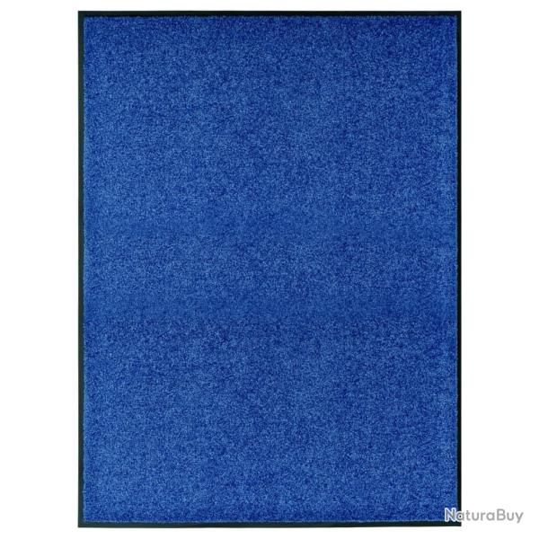 Paillasson lavable Bleu 90x120 cm